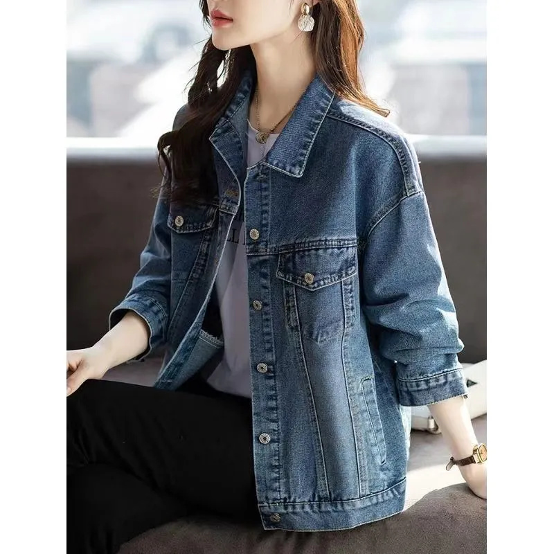 Women Fashion Jeans Top - 2025 New Retro Cowboy Jackets Western