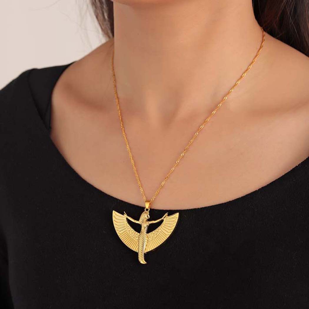 Women Fashion Egypt - QIAMNI Egyptian Goddess Isis Pendant Necklace