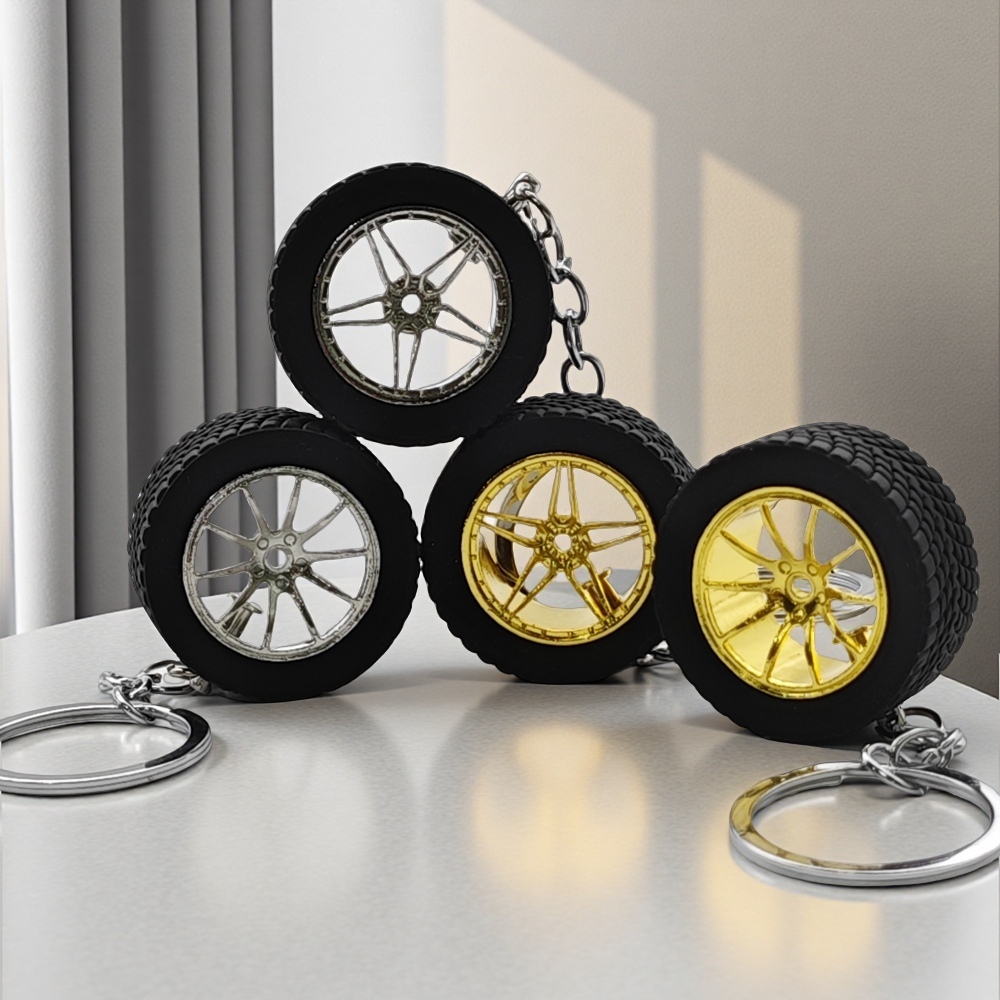 Women Fashion Hub - Auto Parts Mini Rims Keychain Creative