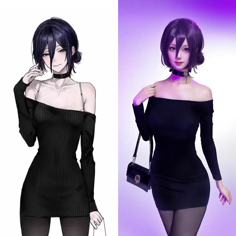 Off Shoulder Top - Anime Chainsaw Man Reze Cosplay Costume