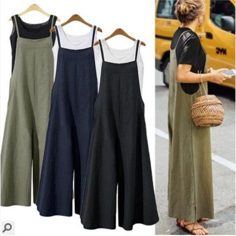 Women'S Fashion Quick Delivery - plus Size Street Style Casual Overalls