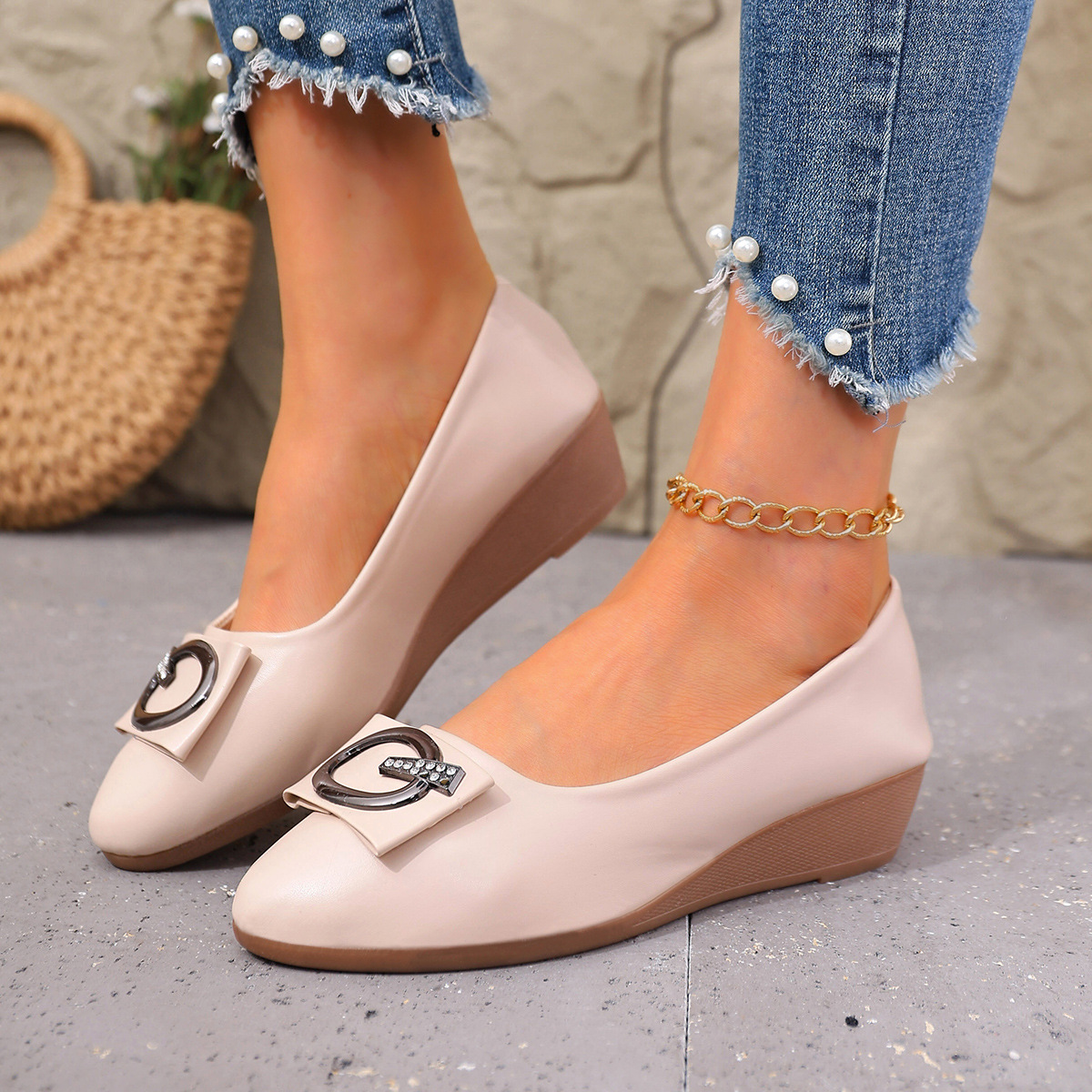 Women'S Fashion Quick Delivery - Luxury Brand Women's Rhinestone Leather Pumps