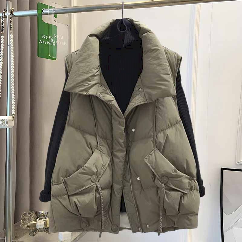 Women'S Fashion Trends Autumn 2025 - Korean Fashion Silk Floss Vest Coats