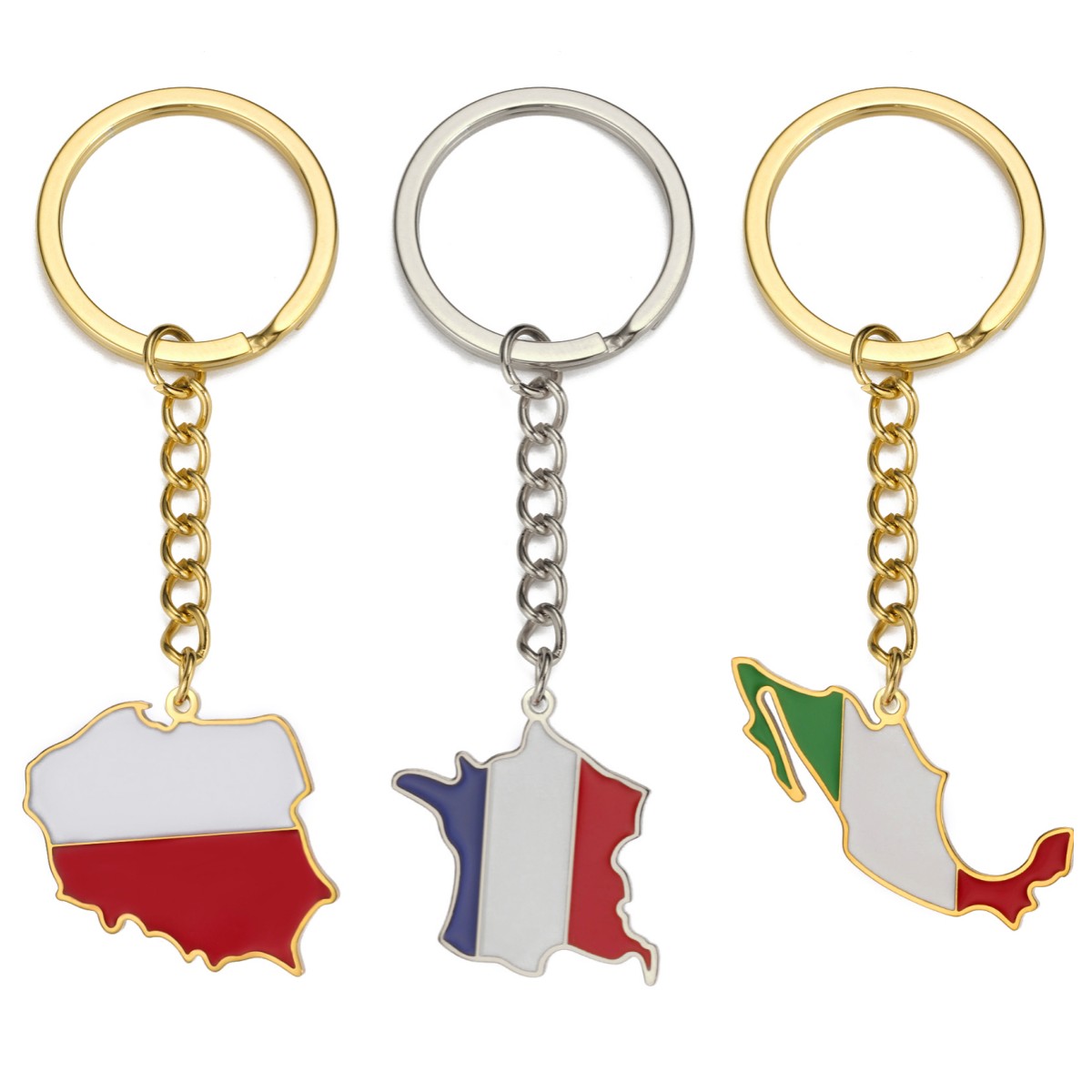 Women Fashion Qatar - Dreamtimes France Poland Mexico Map Pendant