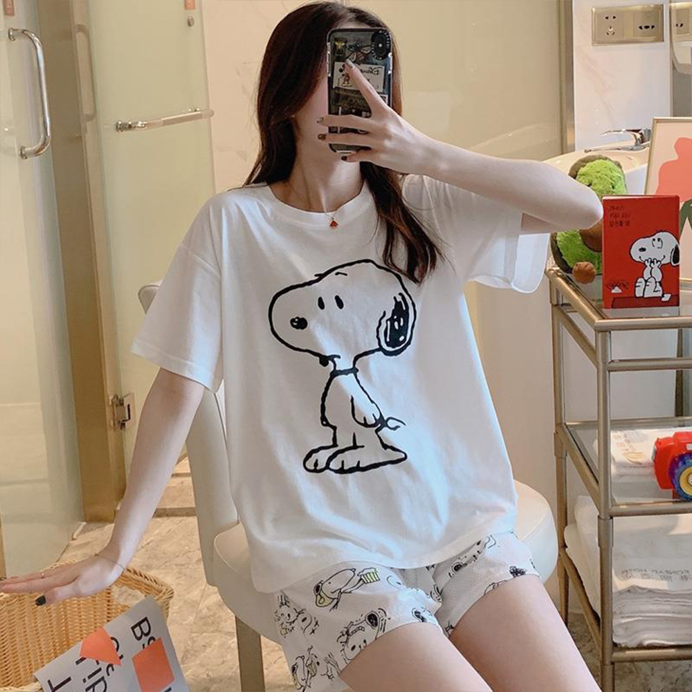 Women'S Fashion Pajamas - Anime 2026 New Snoopy Pajama Set