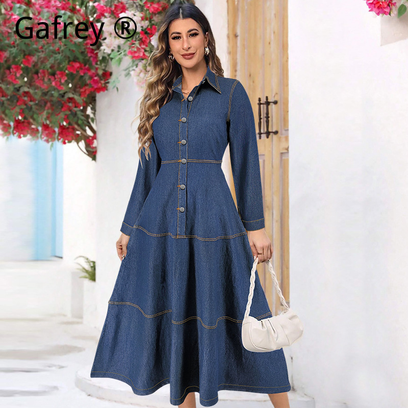 New Fashion Denim Jean Shirt D - Women Fashion Jeans ulasan dan harga