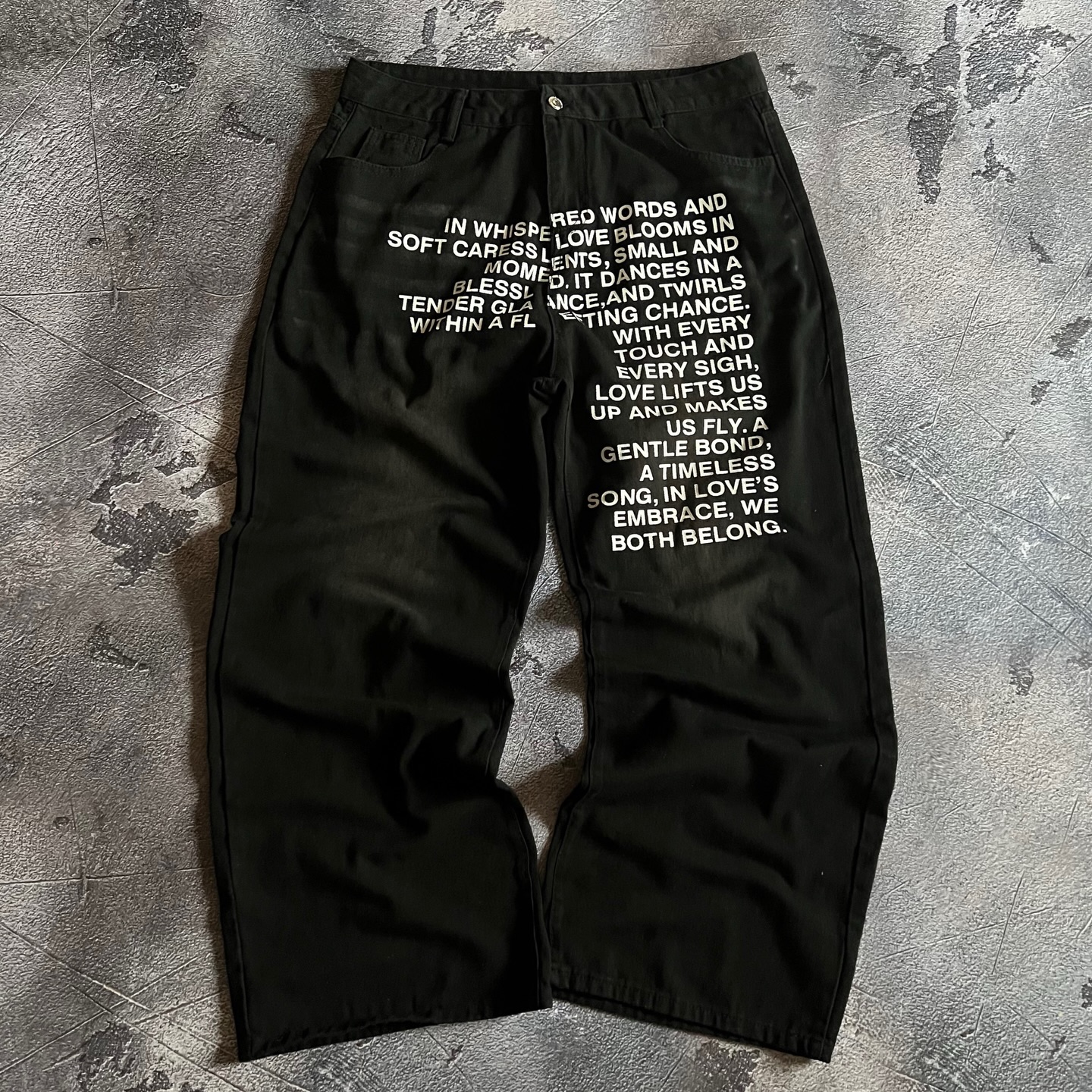American Pattern Letter Jeans  - Women Fashion Jeans ulasan dan harga