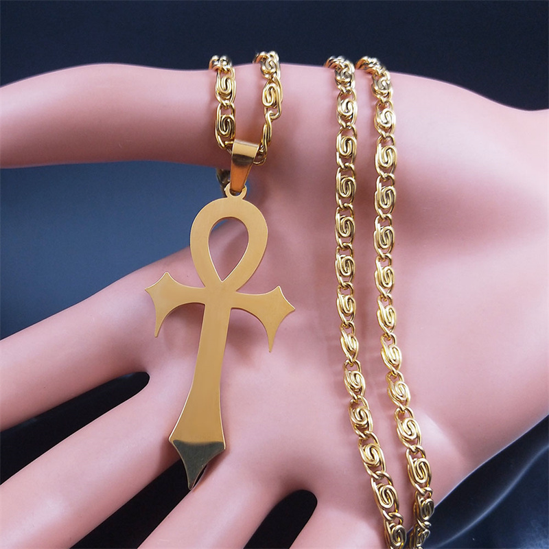 Egyptian Ankh Cross Necklace W - Women Fashion Egypt ulasan dan harga