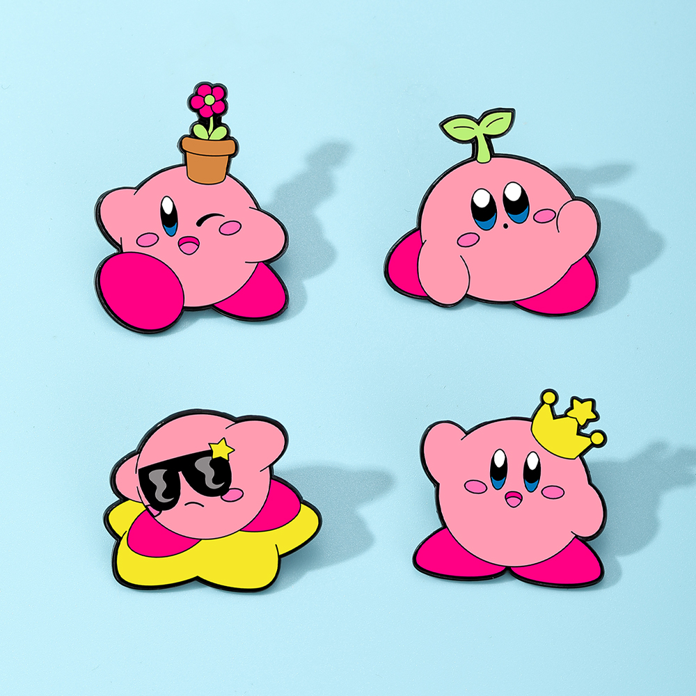 4pcs Kirby Enamel Lapel Pins S - Women Fashion Jeans ulasan dan harga