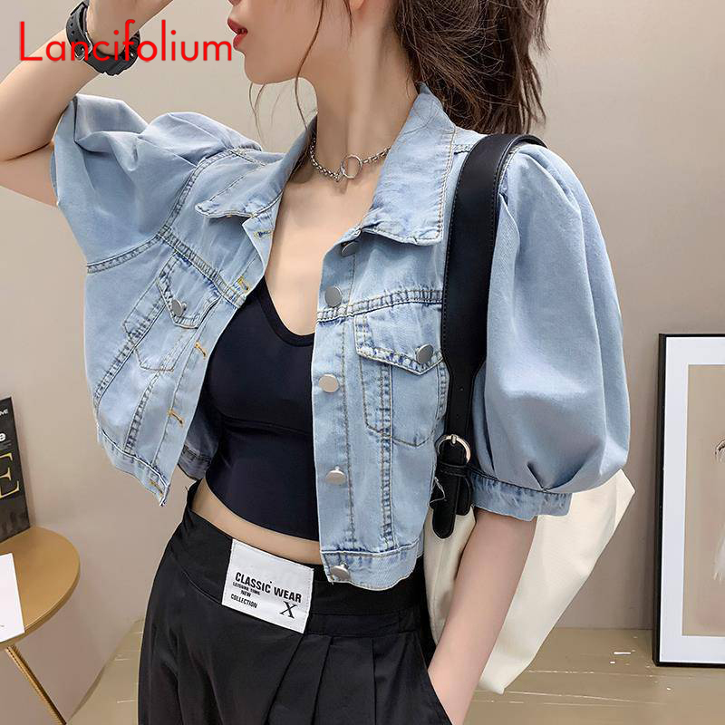 Summer Thin Basic Korean Fashi - Women Fashion Jeans Top ulasan dan harga