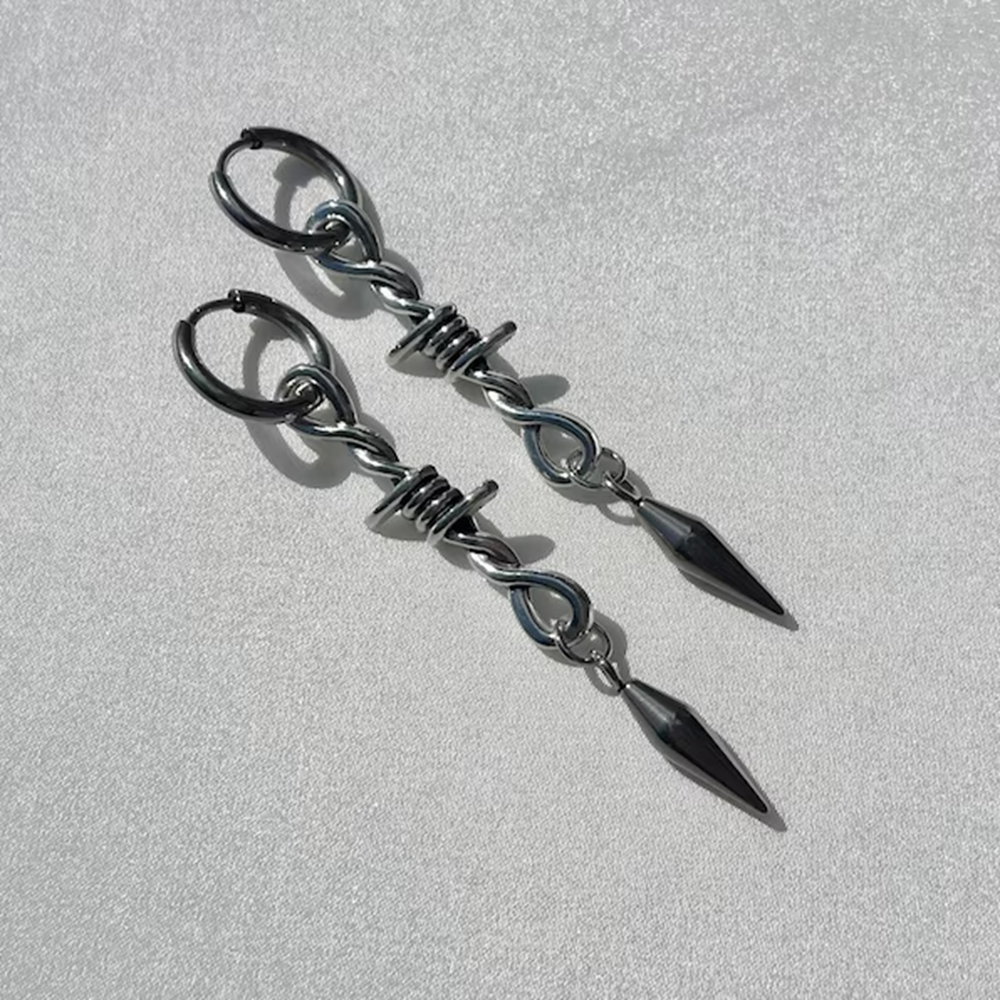 Grunge Barbed Wire Star Spike  - Women'S Fashion Edgy ulasan dan harga