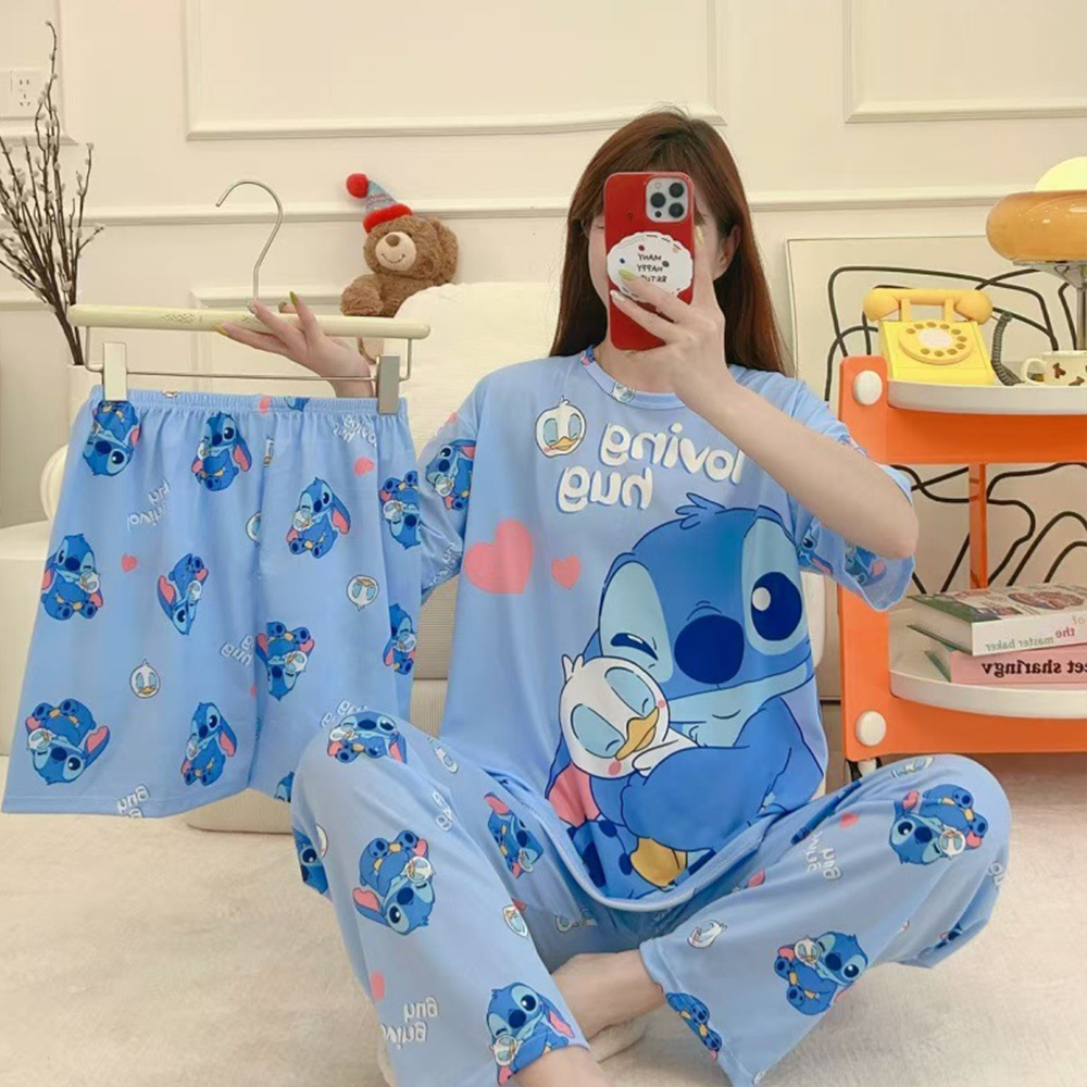 Women's New Three Piece Pajama - Women'S Fashion Pajamas ulasan dan harga