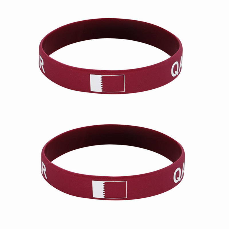 2pcs Qatar Flag Silicone Brace - Women Fashion Qatar ulasan dan harga