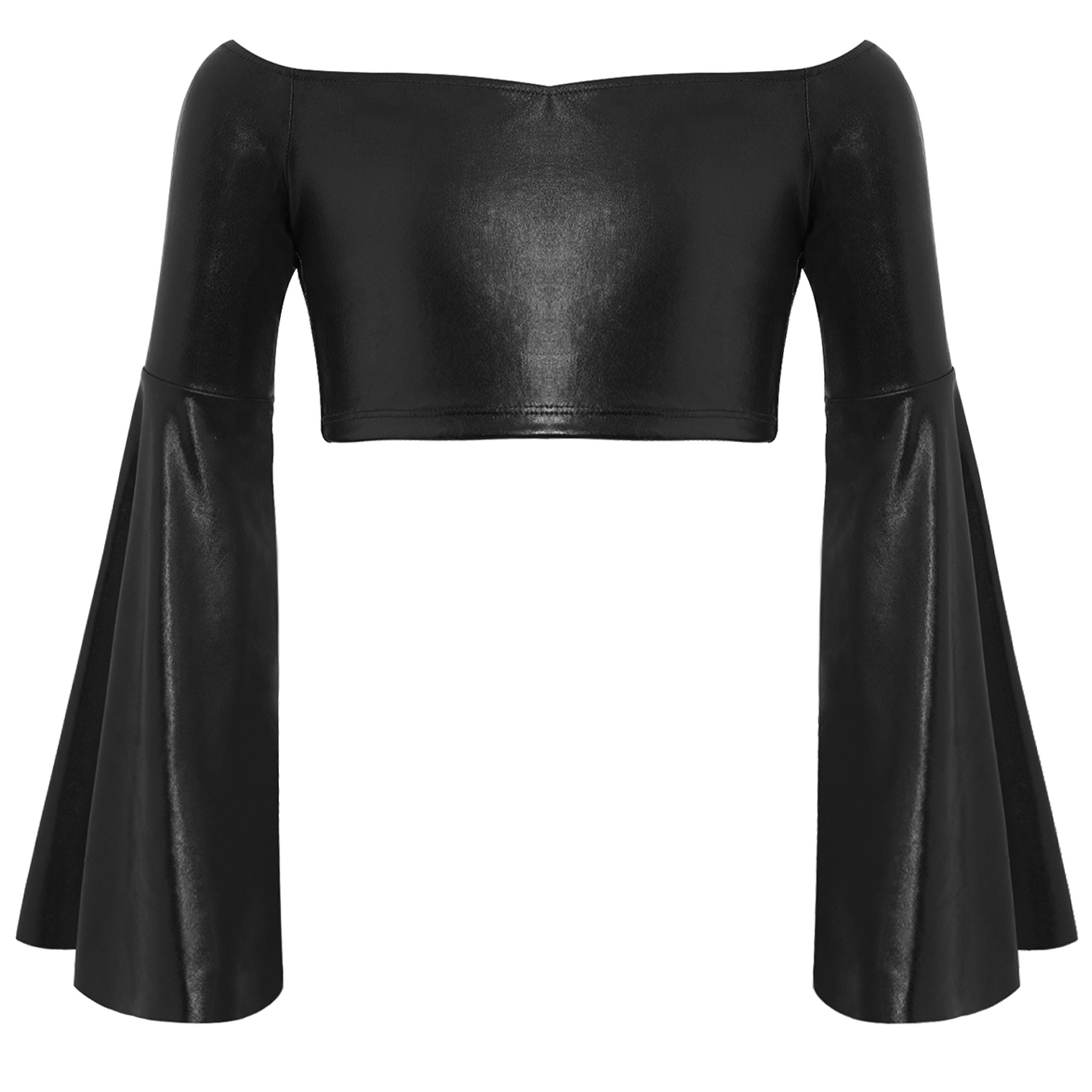 Children Metallic Ballet Crop  - Off Shoulder Top ulasan dan harga