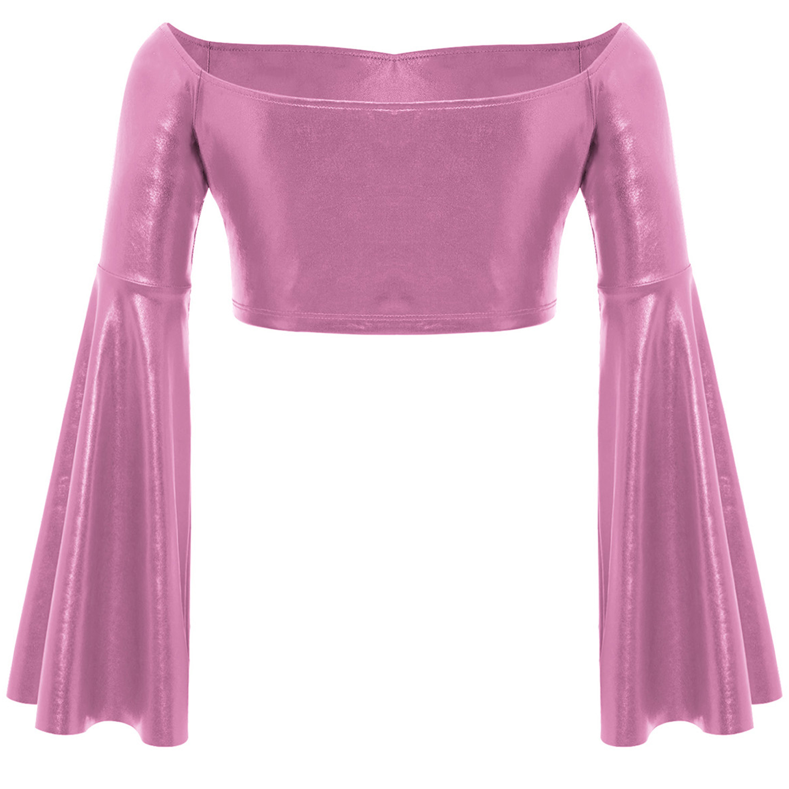 Children Metallic Ballet Crop  - Off Shoulder Top ulasan dan harga