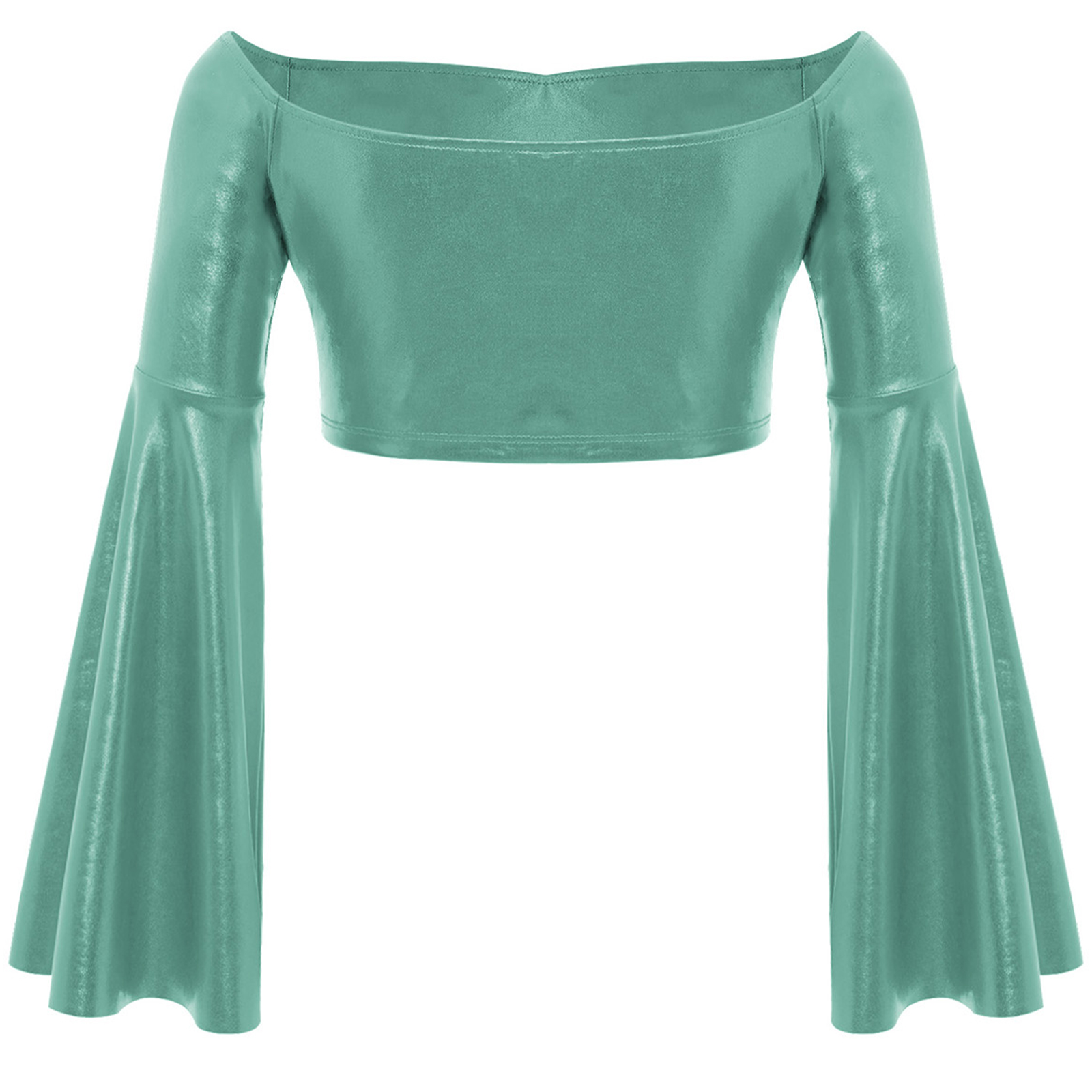Children Metallic Ballet Crop  - Off Shoulder Top ulasan dan harga
