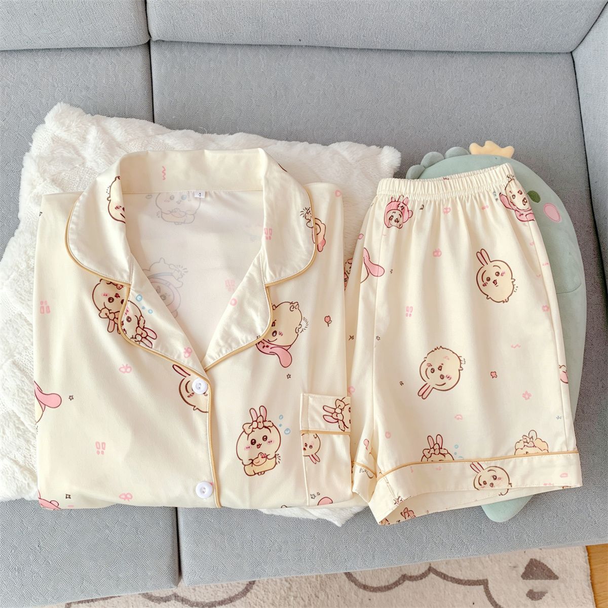 Kawaii Usag Chiikawa Women's S - Women'S Fashion Pajamas ulasan dan harga