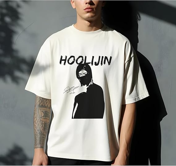 HOOLIJIN-Hooligan Kpop T-Shirt - Women'S Fashion Edgy ulasan dan harga