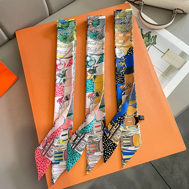 Luxury Design Horse Print Skin - Women Fashion Necktie ulasan dan harga