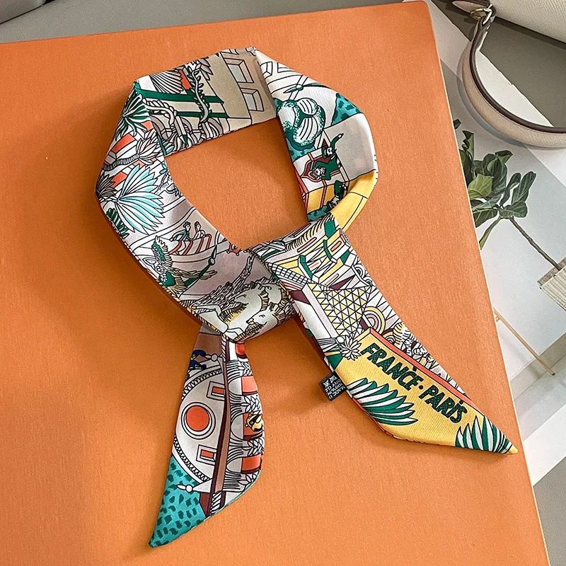 Luxury Design Horse Print Skin - Women Fashion Necktie ulasan dan harga
