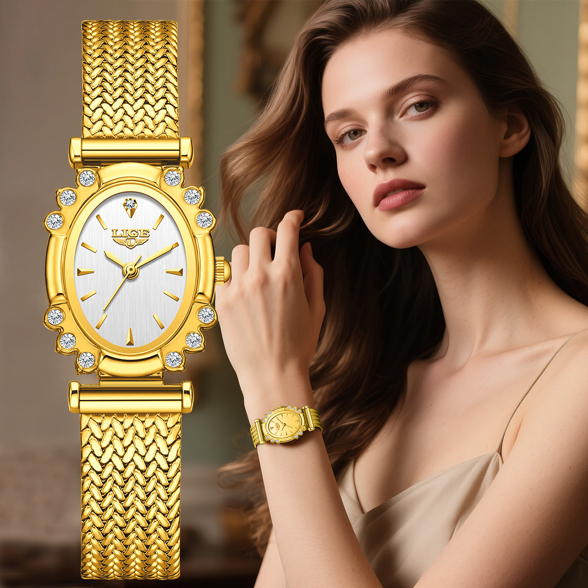 LIGE 2026 Luxury Women Watches - Women Fashion Simple ulasan dan harga