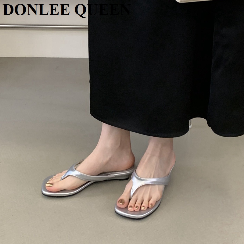 Fashion Clip Toe Wedges Low He - Women Queen Fashion ulasan dan harga