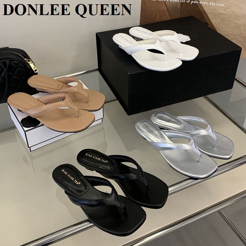 Fashion Clip Toe Wedges Low He - Women Queen Fashion ulasan dan harga