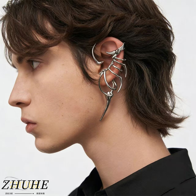 Edgy Skeleton-Style Ear Cuff f - Women'S Fashion Edgy ulasan dan harga