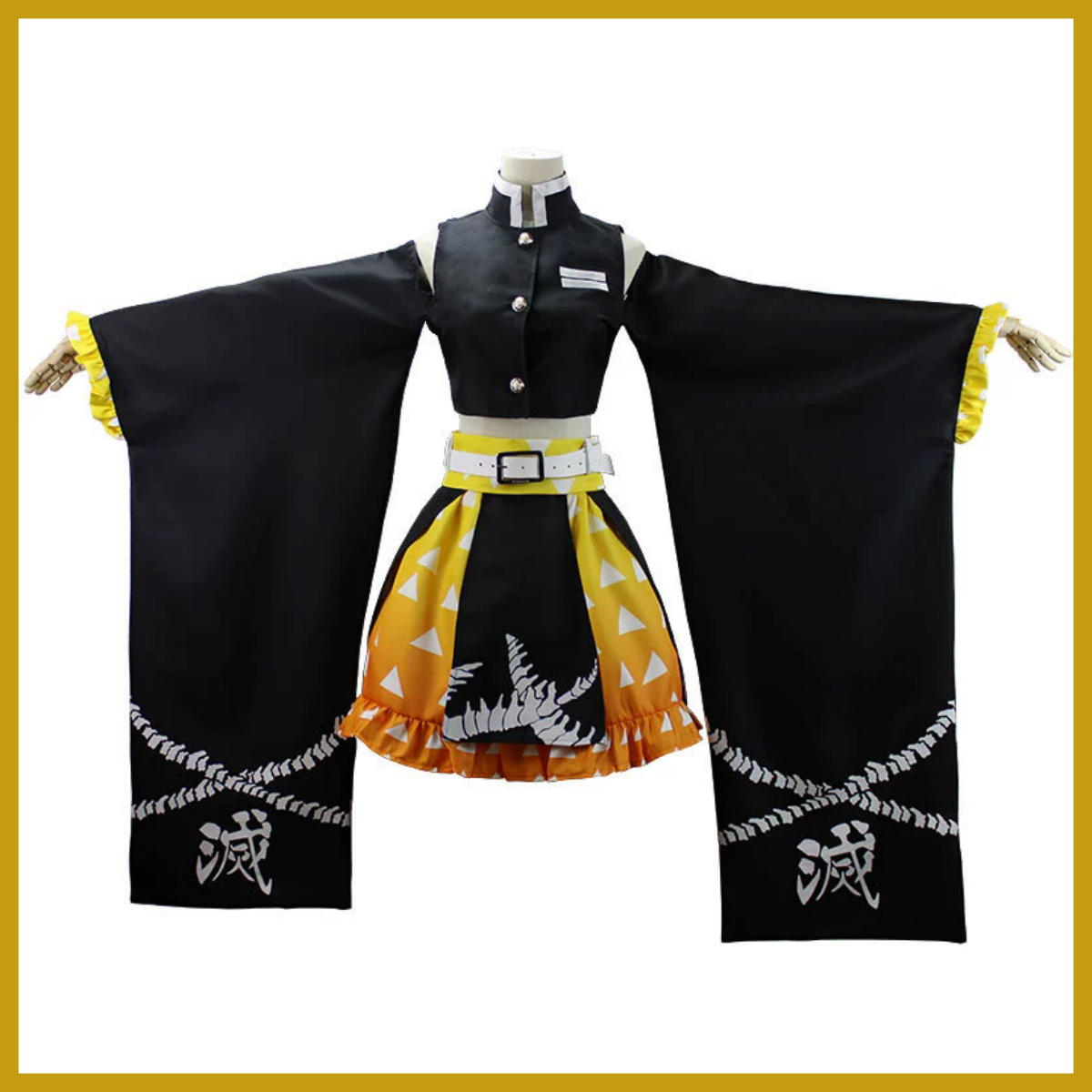 Anime Agatsuma Zenitsu Cosplay - Off Shoulder Top ulasan dan harga