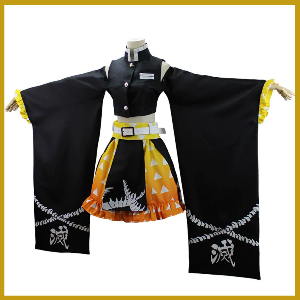 Anime Agatsuma Zenitsu Cosplay - Off Shoulder Top ulasan dan harga