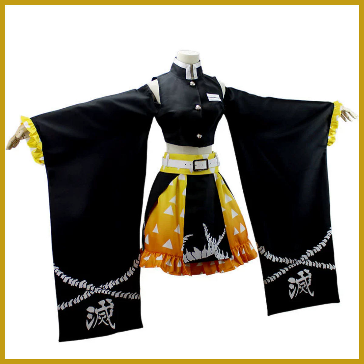 Anime Agatsuma Zenitsu Cosplay - Off Shoulder Top ulasan dan harga