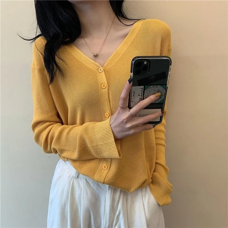 Women 2026 Cotton Line Long Sl - Longline Cardigan Knit ulasan dan harga