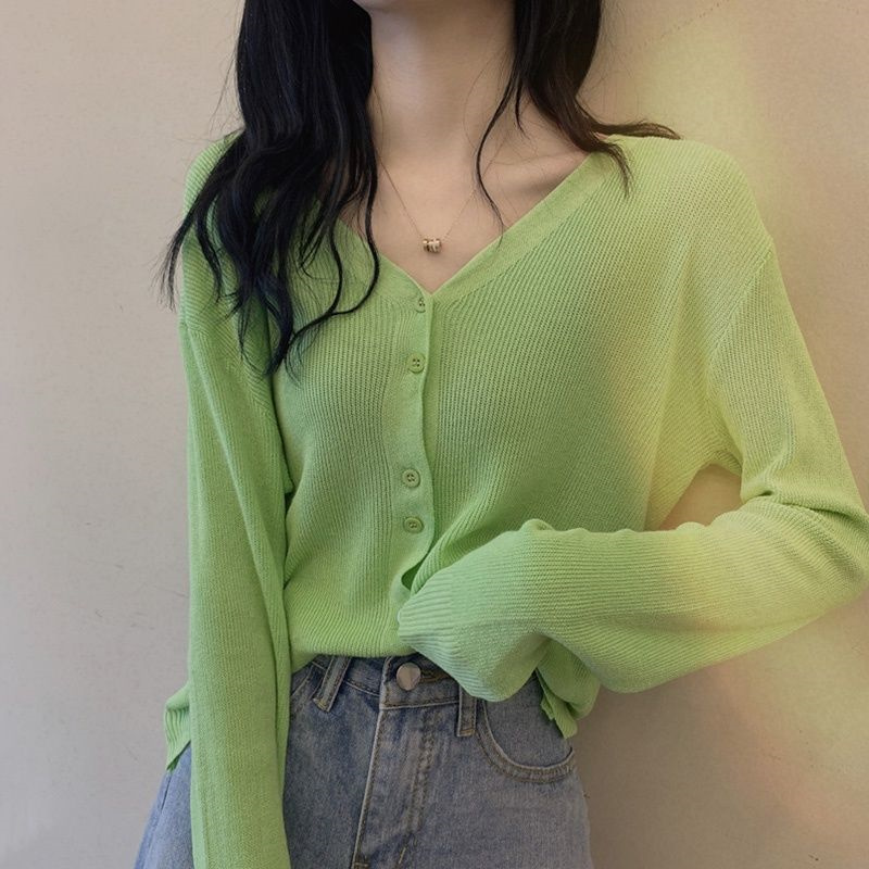 Women 2026 Cotton Line Long Sl - Longline Cardigan Knit ulasan dan harga