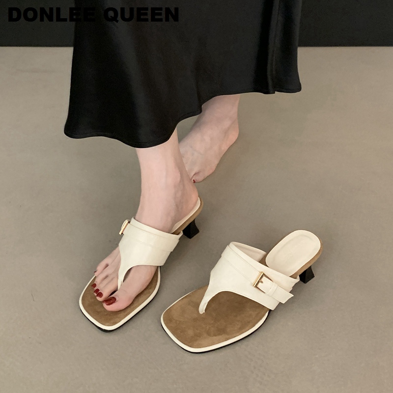 Women Clip Toe Flip Flops Slip - Women Queen Fashion ulasan dan harga