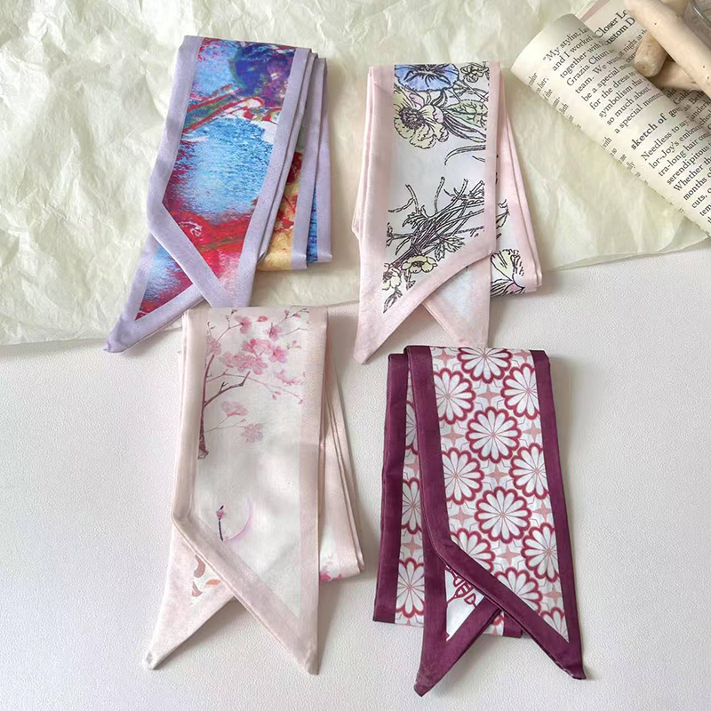 Fashion Women Silk Satin Skinn - Women Fashion Necktie ulasan dan harga