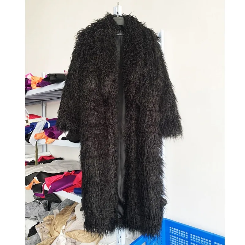 Women Faux Fur Long Coat Therm - Women Fashion Over 50 ulasan dan harga