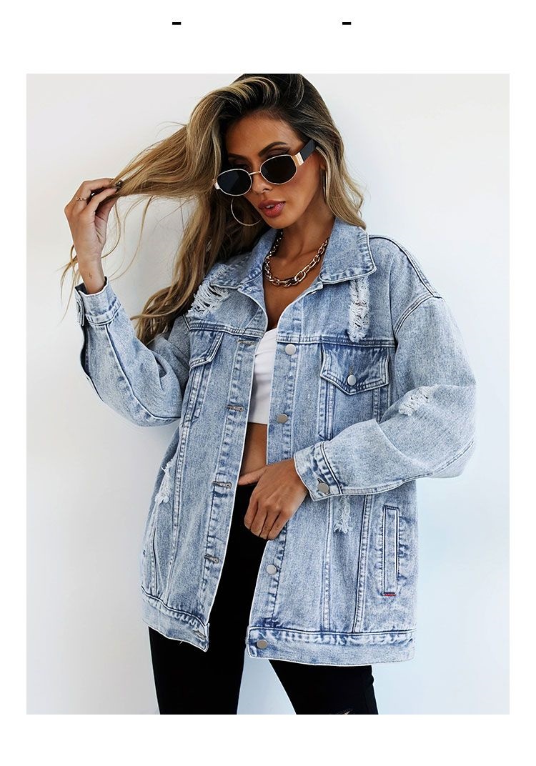 Jeans Jackets for Woman Jacket - Women Fashion Jeans Top ulasan dan harga
