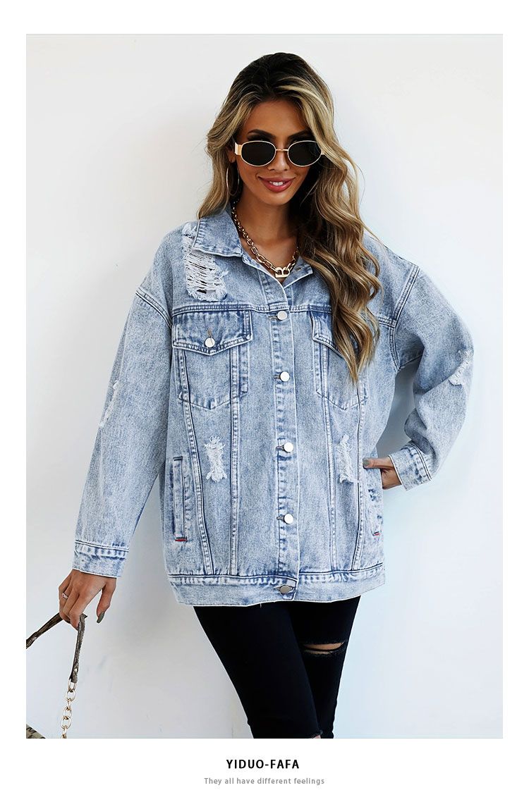 Jeans Jackets for Woman Jacket - Women Fashion Jeans Top ulasan dan harga