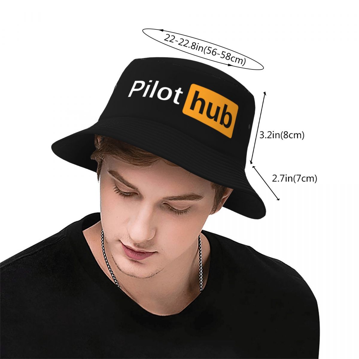 Custom Pilot Hub Bucket Hat Me - Women Fashion Hub ulasan dan harga