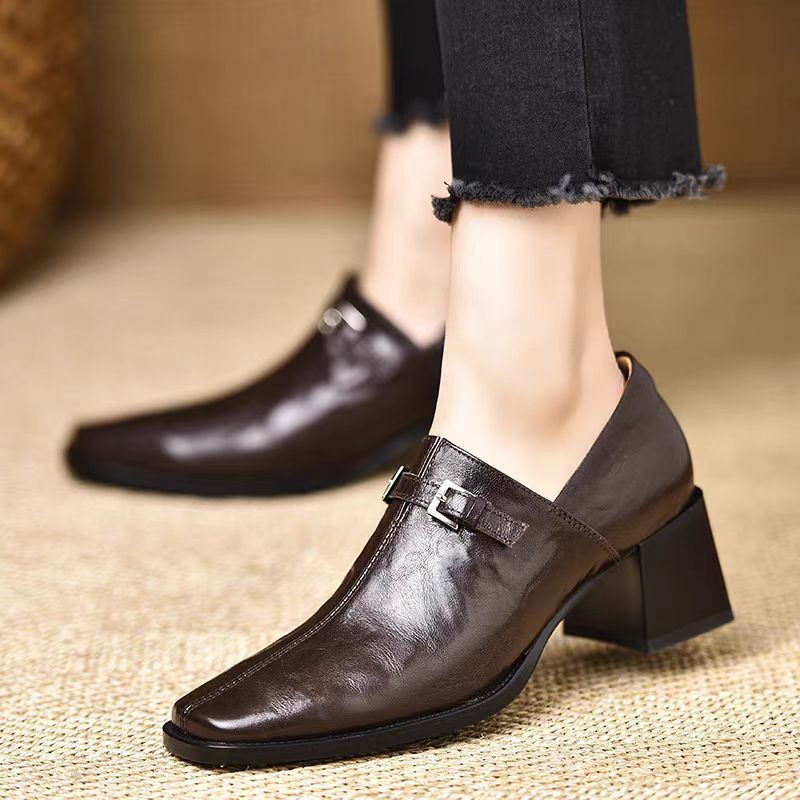 Women High Heels Square Toe Le - Women'S Fashion Trends Autumn 2025 ulasan dan harga