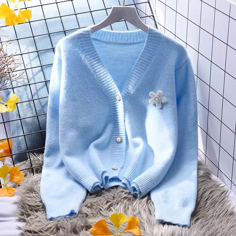 2025 100% Cotton Line Long Sle - Longline Cardigan Knit ulasan dan harga