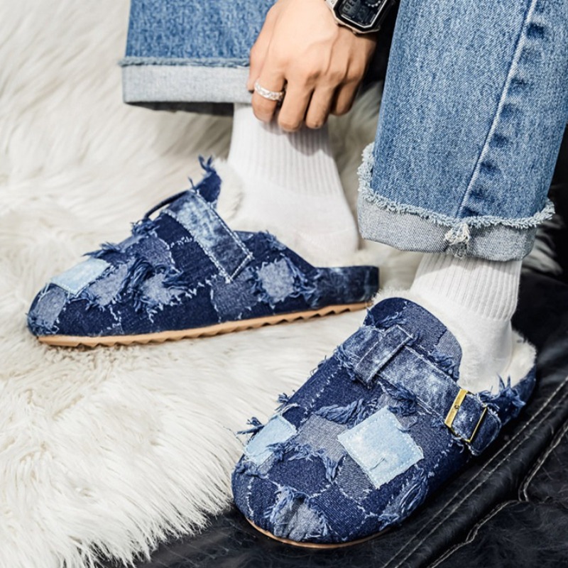Fringe Tassel Denim Fleece Fla - Women Fashion Jeans ulasan dan harga