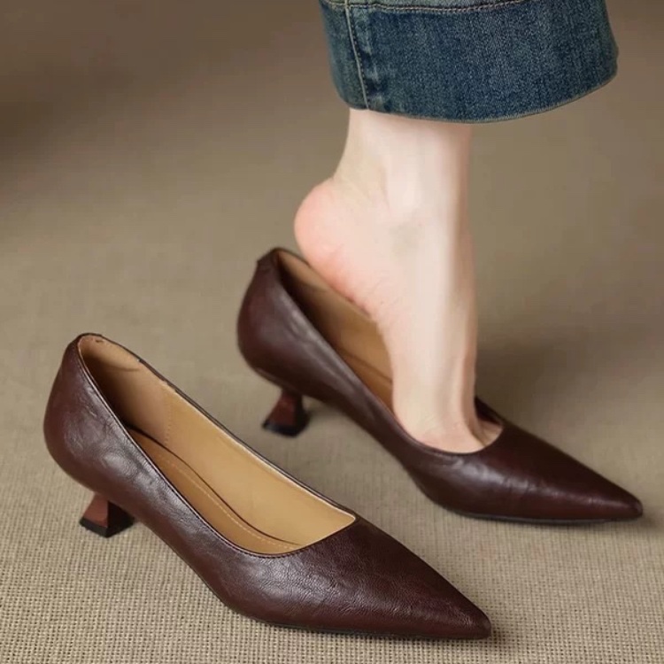 Simple Stiletto Single Shoes A - Women Fashion Simple ulasan dan harga