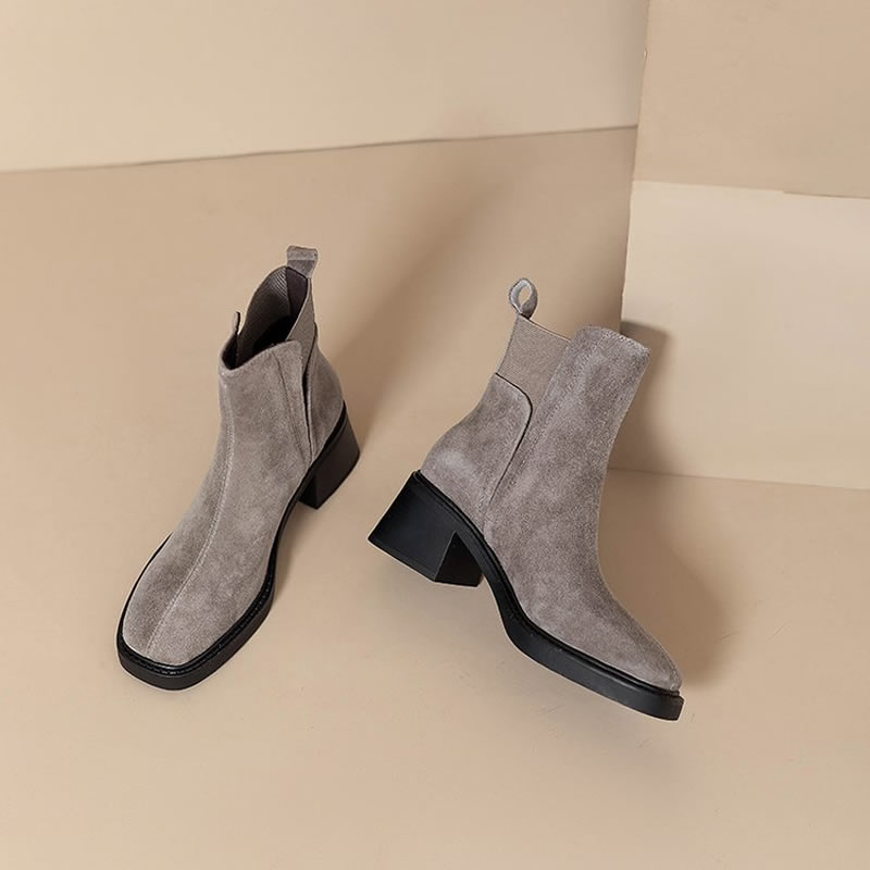 Suede Women Chunky Ankle Boots - Women'S Fashion Trends Autumn 2025 ulasan dan harga
