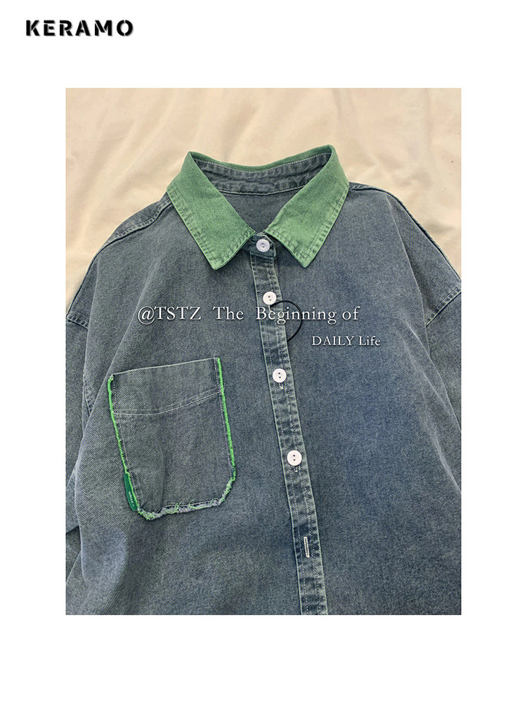 2023 Autumn Women Korean Fashi - Women Fashion Jeans Top ulasan dan harga