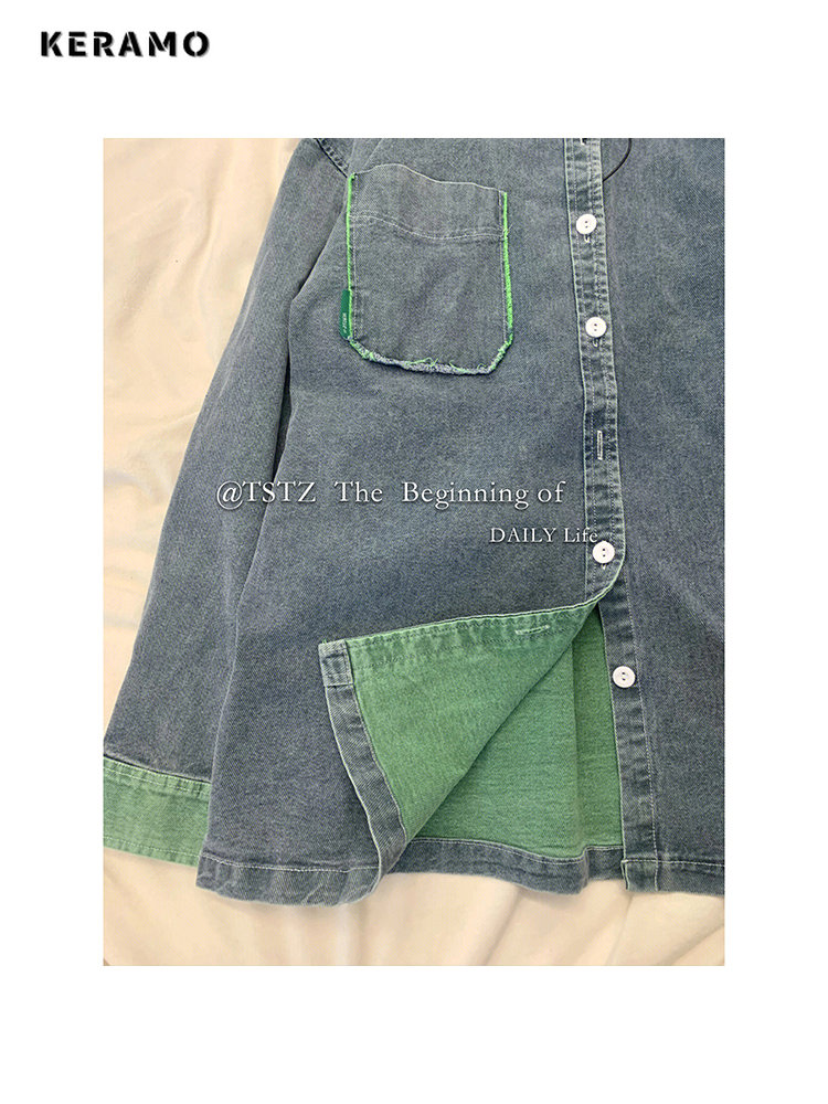 2023 Autumn Women Korean Fashi - Women Fashion Jeans Top ulasan dan harga