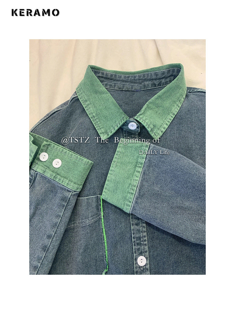 2023 Autumn Women Korean Fashi - Women Fashion Jeans Top ulasan dan harga