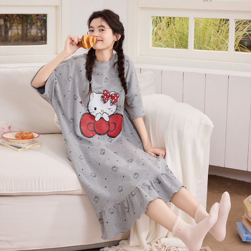 New Cute Hello Kitty Women Sle - Women'S Fashion Pajamas ulasan dan harga
