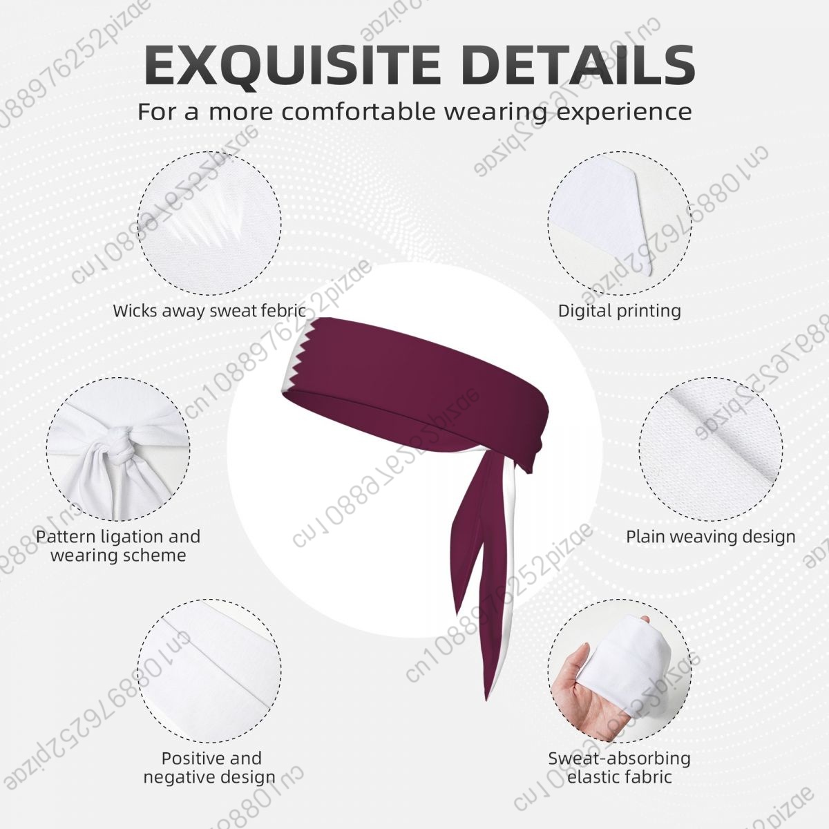 Qatar Tie Headband for Men Wom - Women Fashion Qatar ulasan dan harga