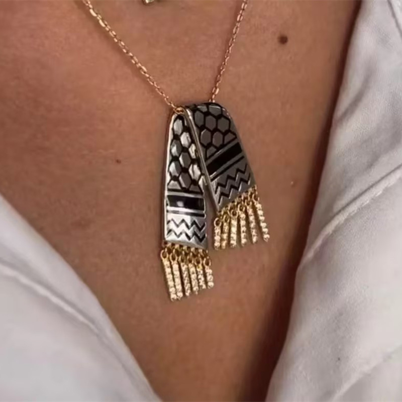 Stainless Steel Scarf Shape Zi - Women Fashion Qatar ulasan dan harga